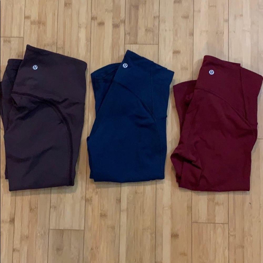 Lululemon THREE mesh Capri leggings -NOT AVAILABLE